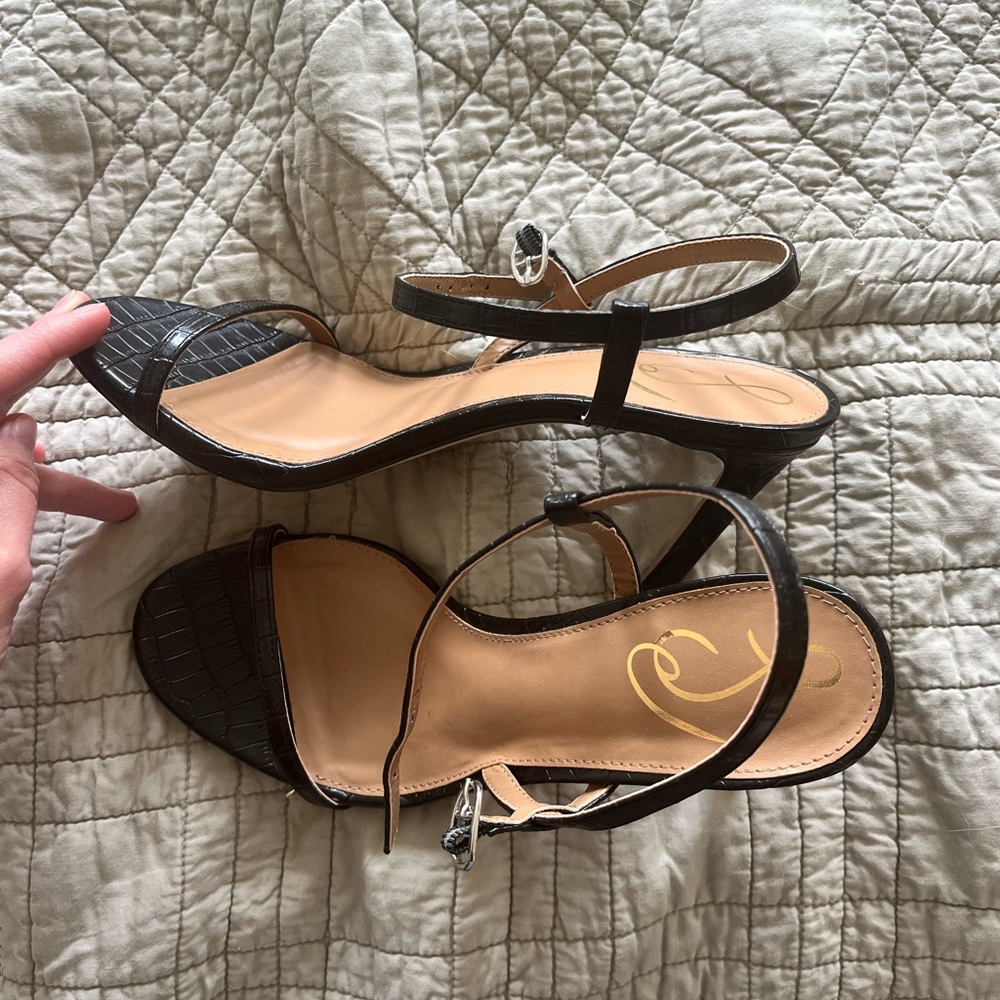 Brand new Sam Edelman black sandal heels